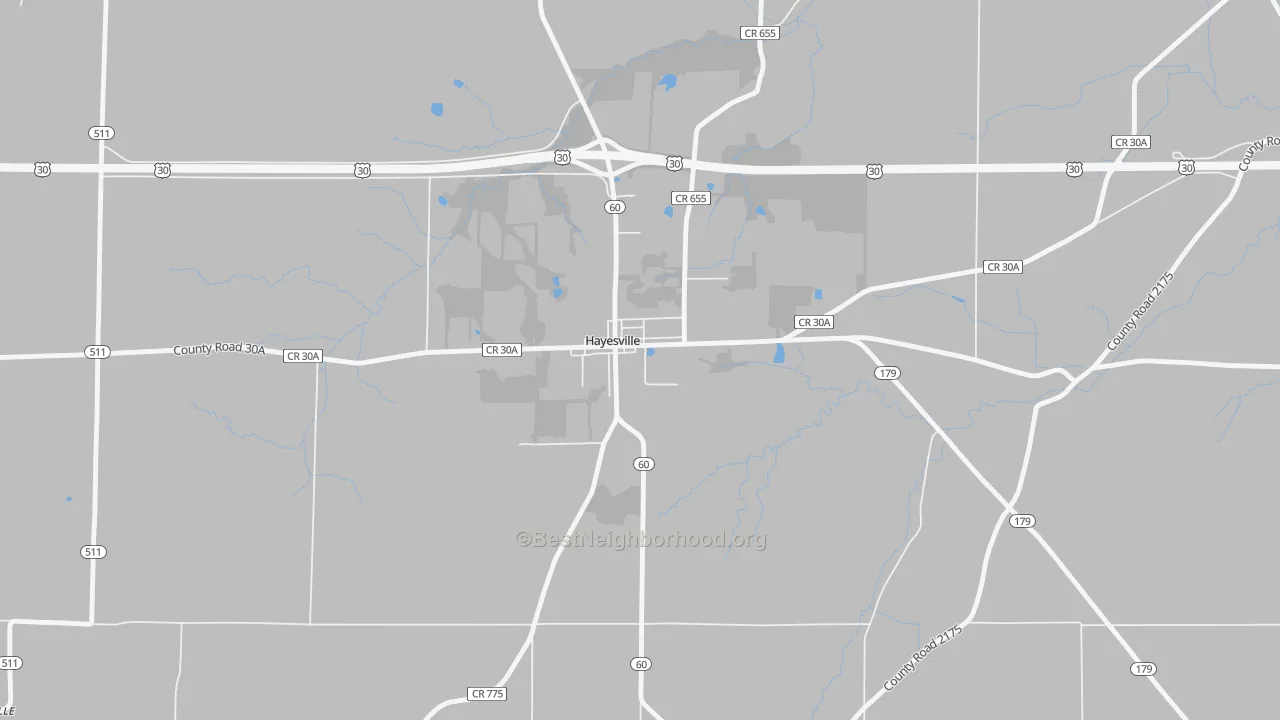 Transit Grade map of 44838, OH