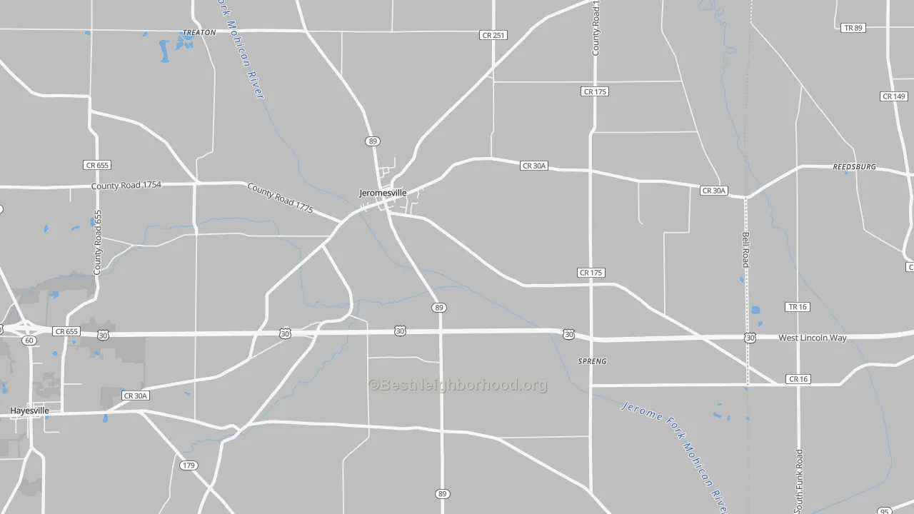 Transit Grade map of 44840, OH