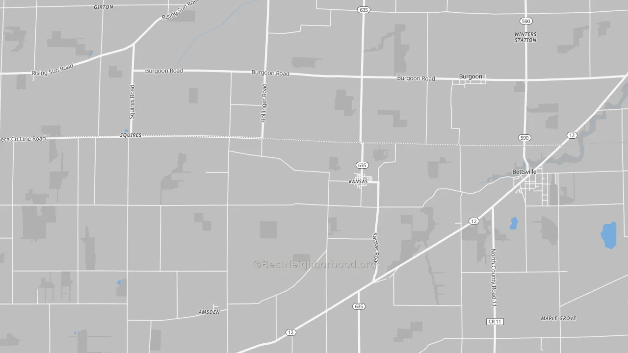 Transit Grade map of 44841, OH