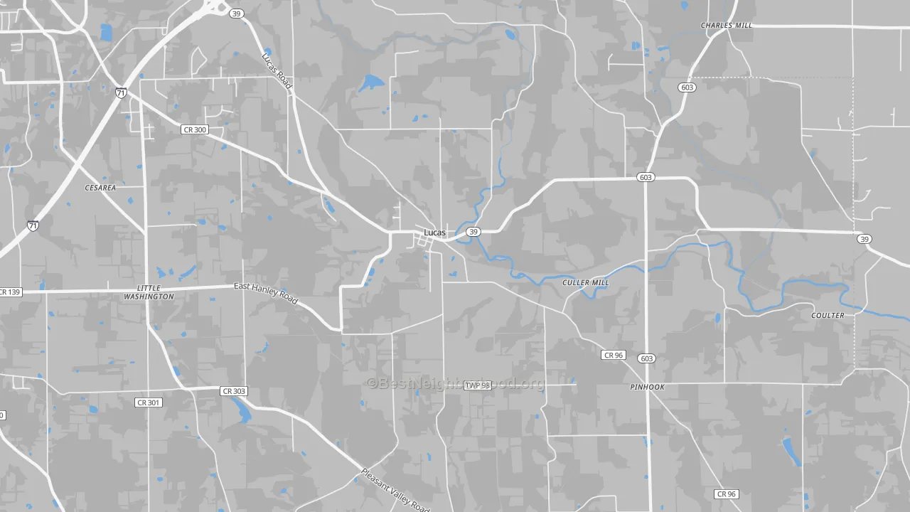 Transit Grade map of 44843, OH