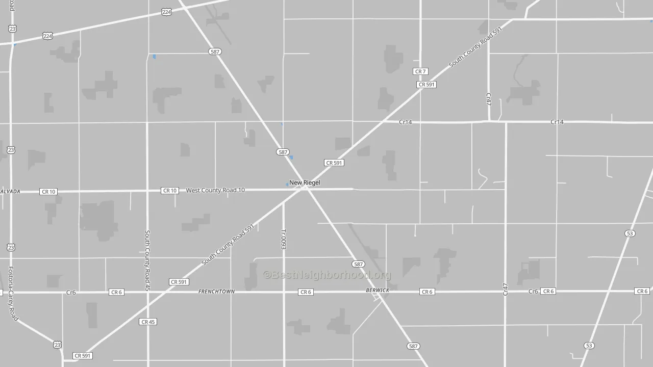 Transit Grade map of 44853, OH