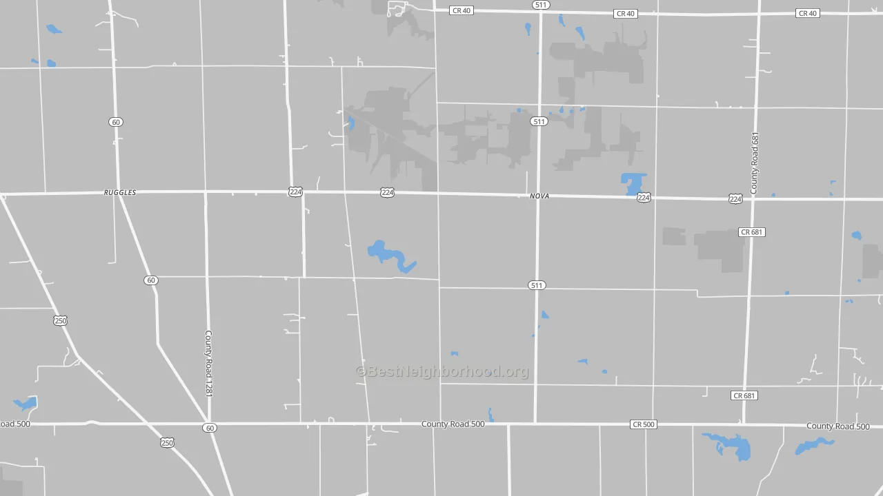 Transit Grade map of 44859, OH