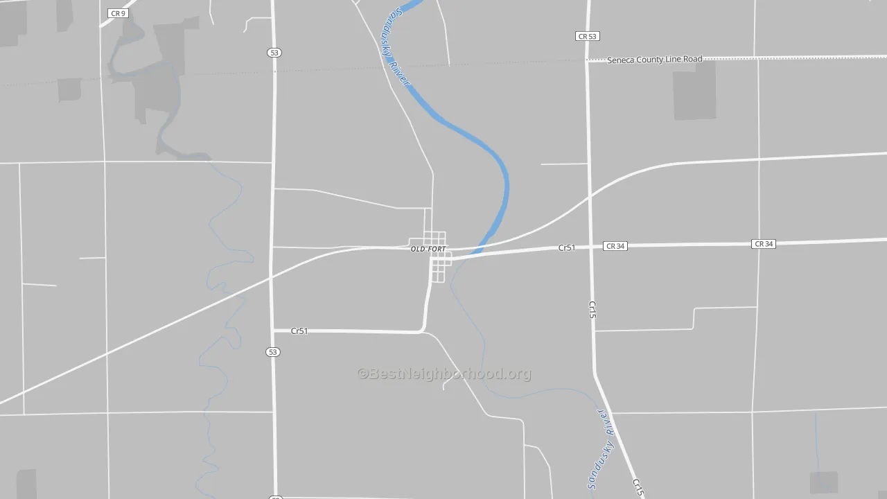 Transit Grade map of 44861, OH