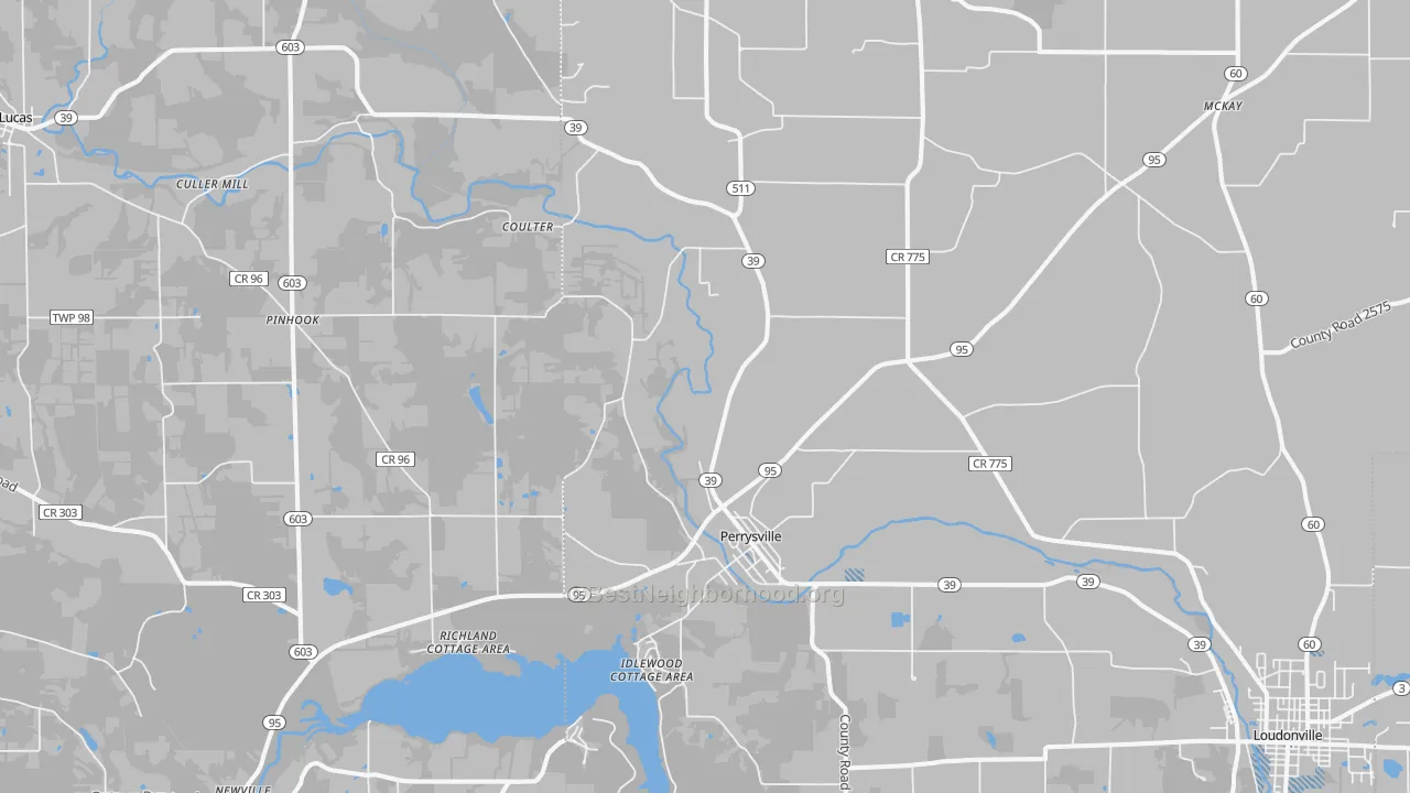 Transit Grade map of 44864, OH