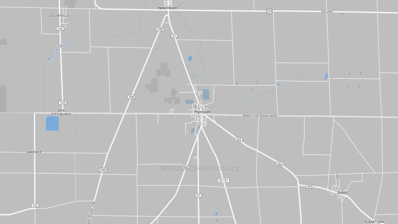 Transit Grade map of 44865, OH