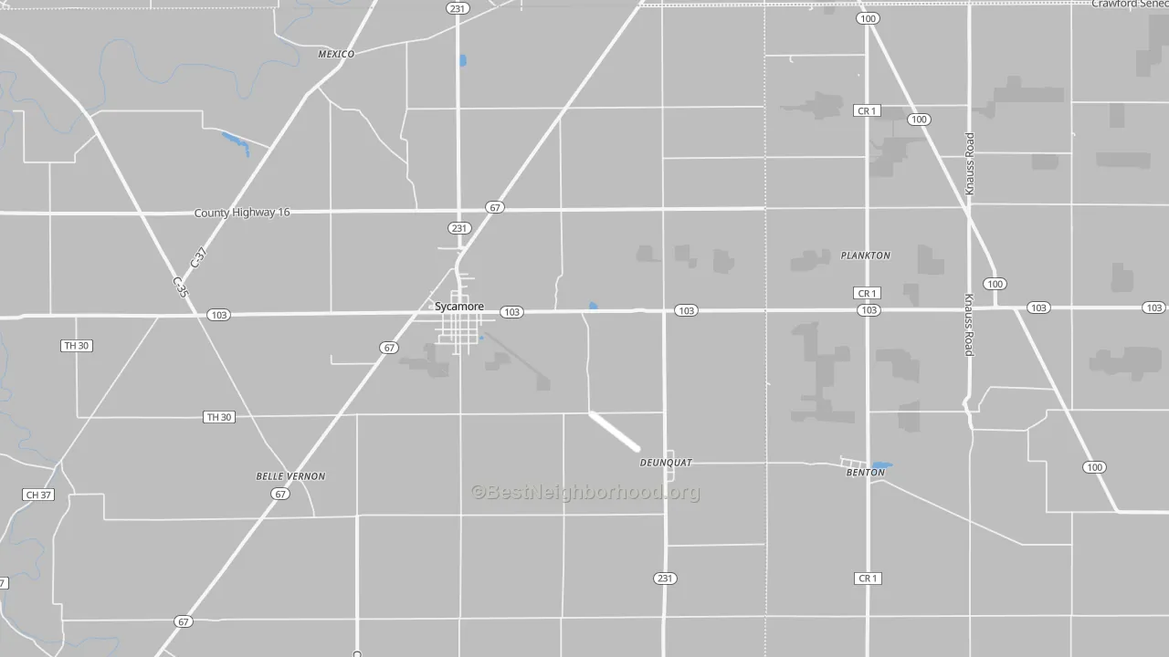 Transit Grade map of 44882, OH