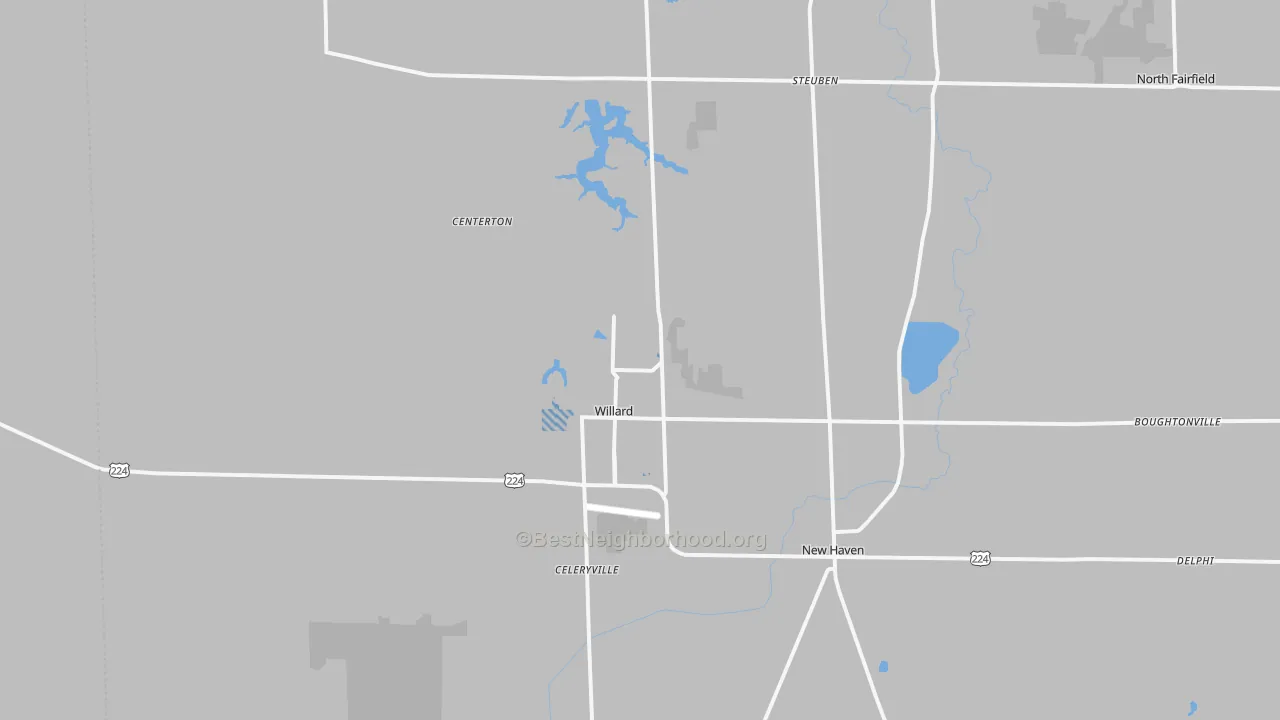 Transit Grade map of 44890, OH