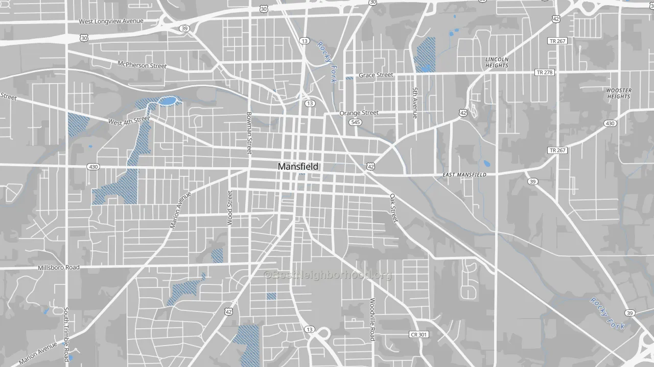 Transit Grade map of 44902, OH