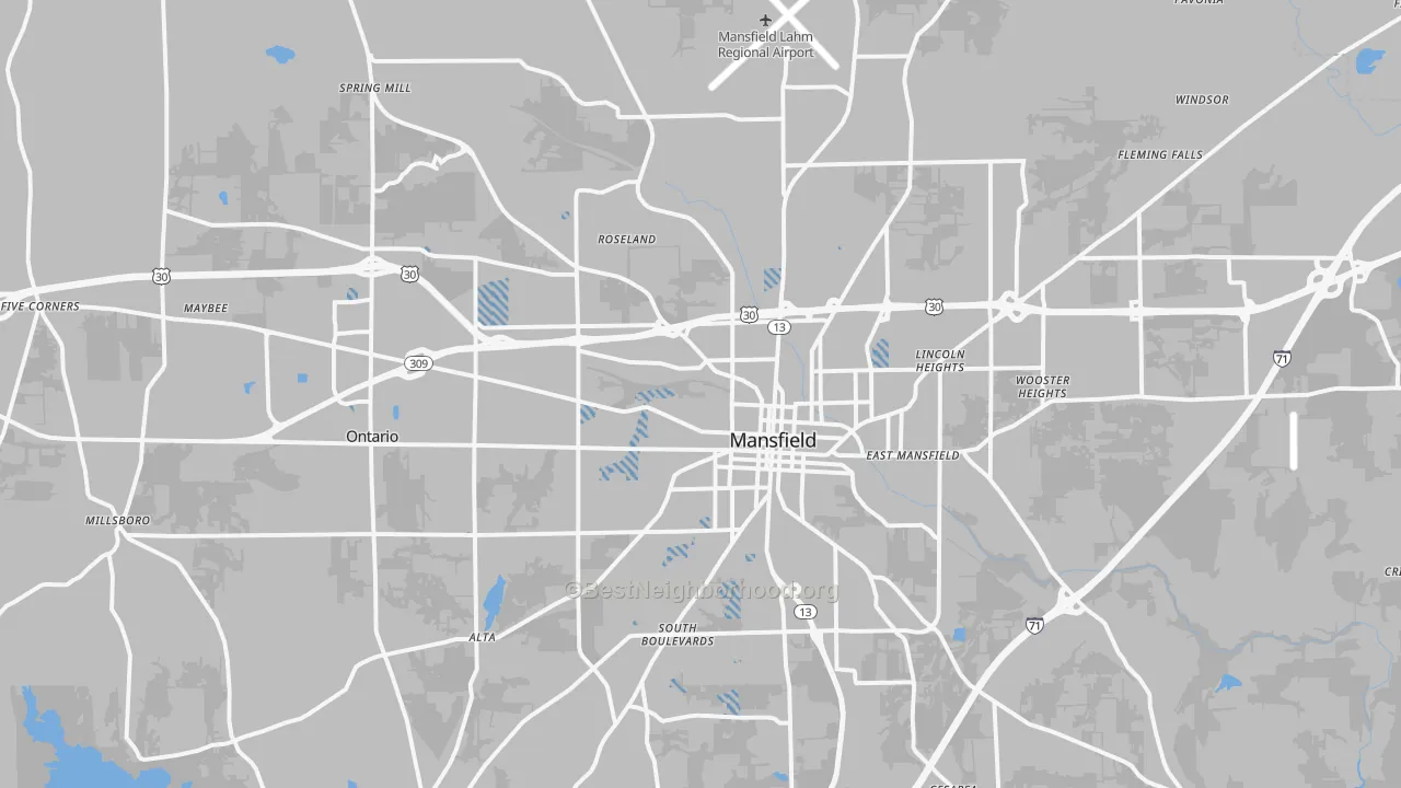 Transit Grade map of 44903, OH