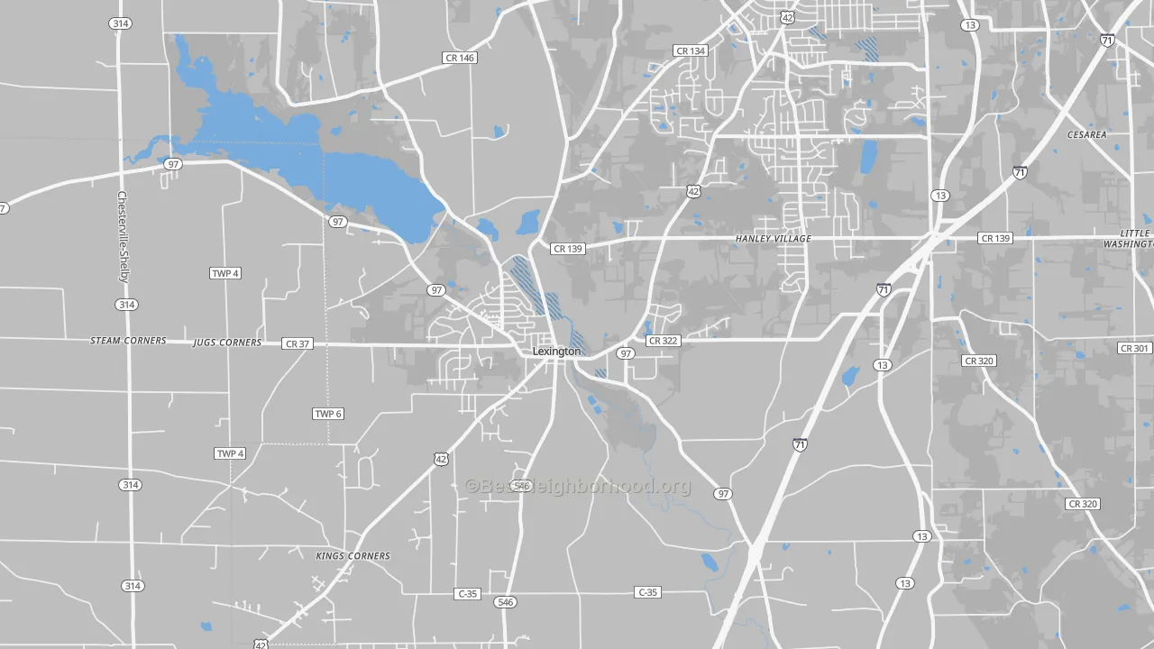 Transit Grade map of 44904, OH
