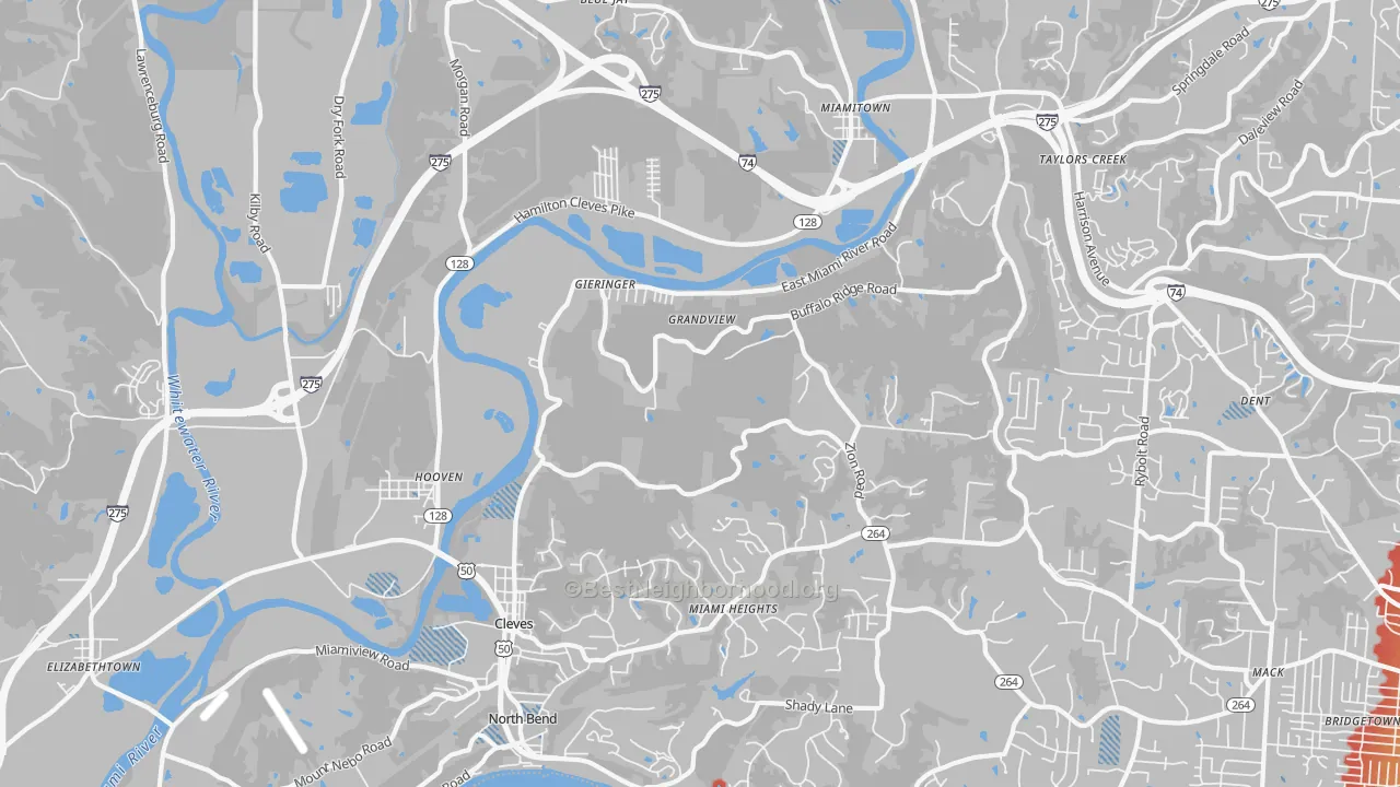 Transit Grade map of 45002, OH