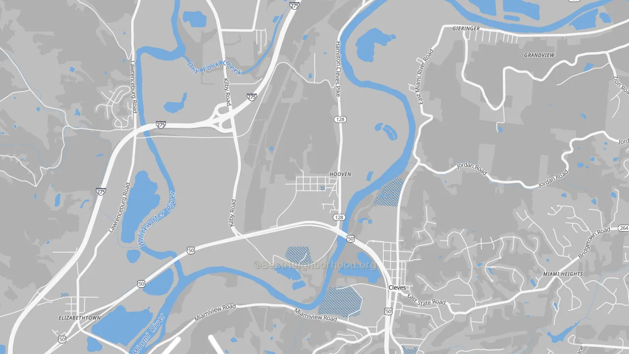 Transit Grade map of 45033, OH