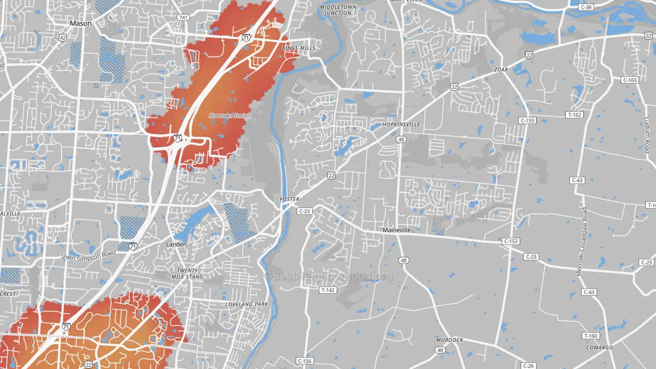 Transit Grade map of 45039, OH