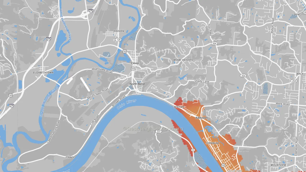 Transit Grade map of 45052, OH