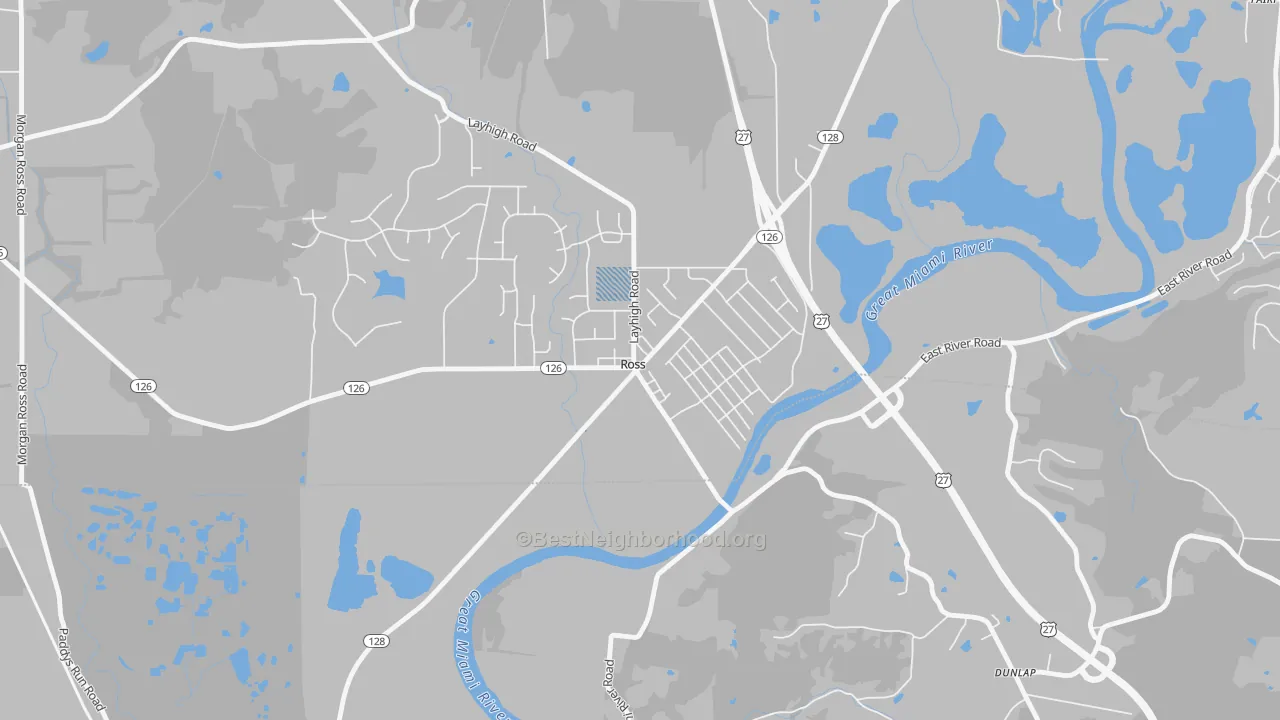 Transit Grade map of 45061, OH