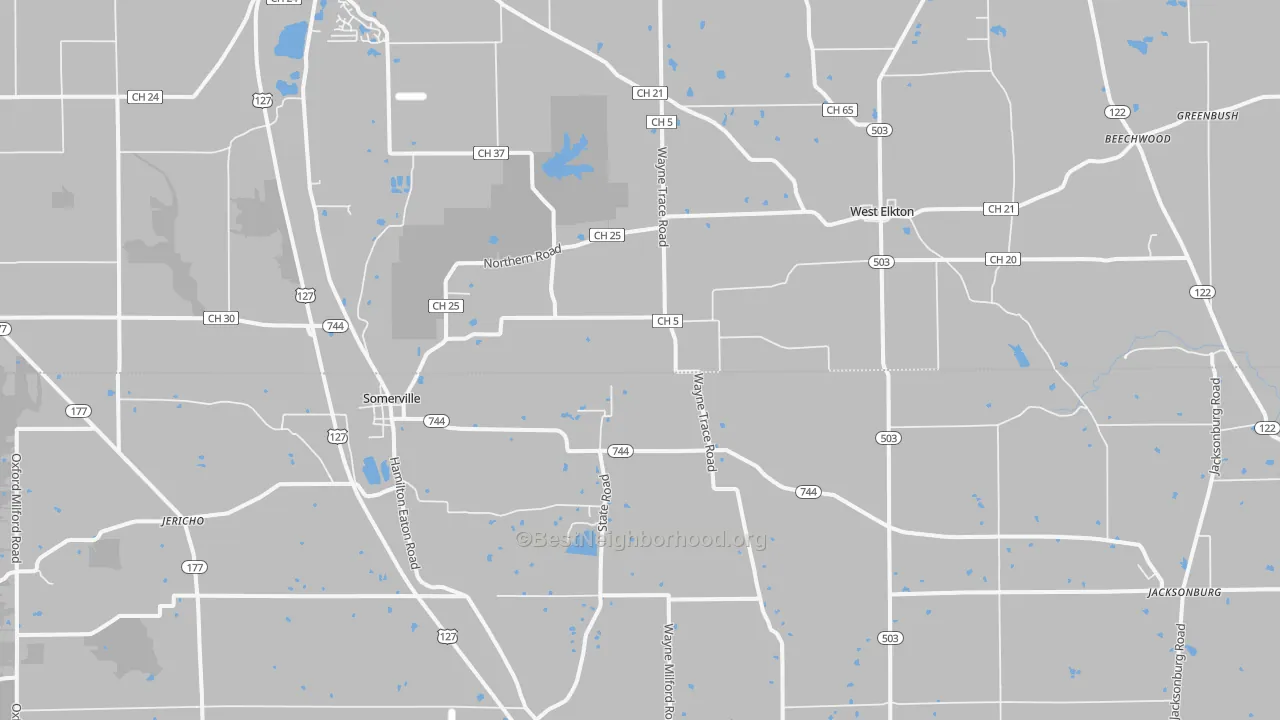 Transit Grade map of 45064, OH