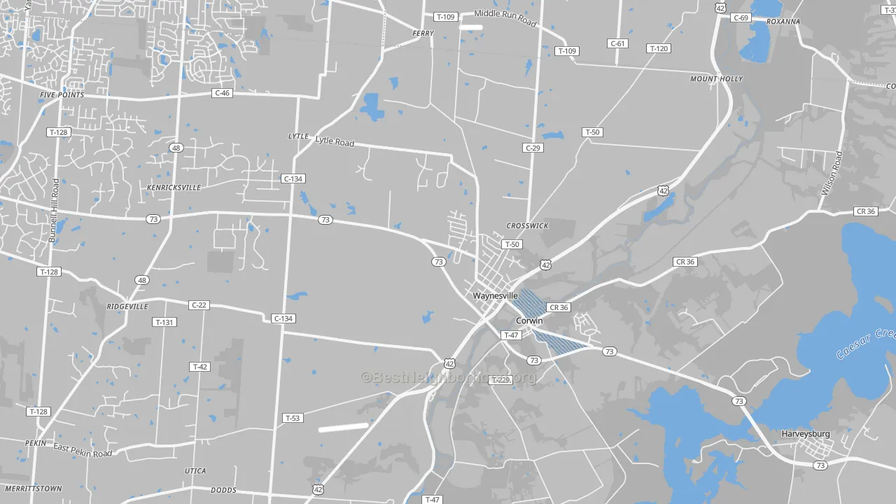 Transit Grade map of 45068, OH