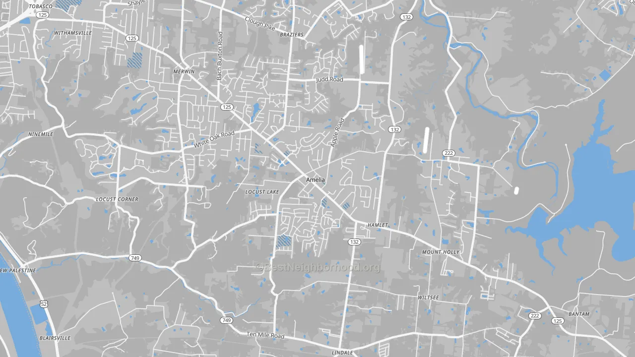 Transit Grade map of 45102, OH