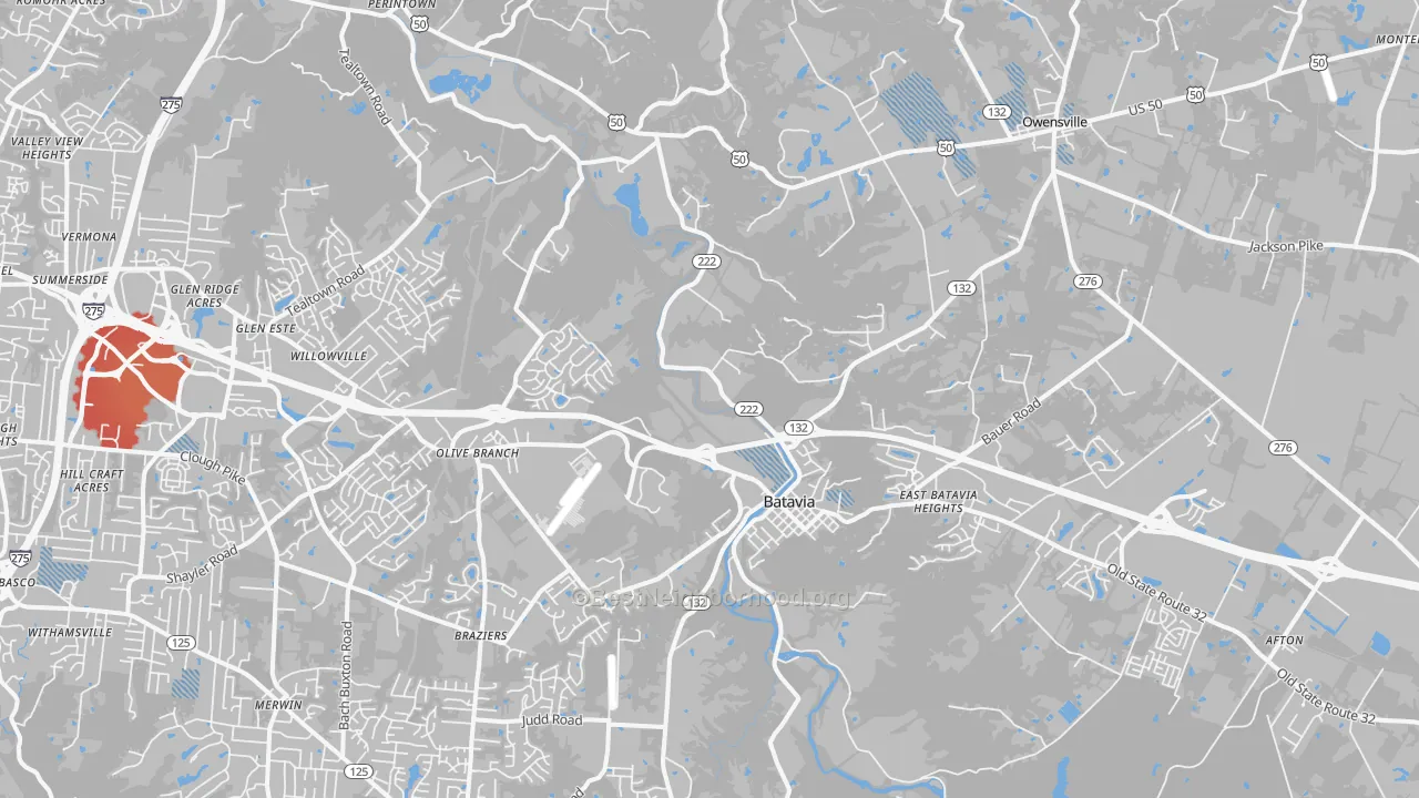 Transit Grade map of 45103, OH