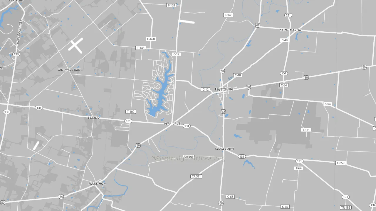 Transit Grade map of 45118, OH