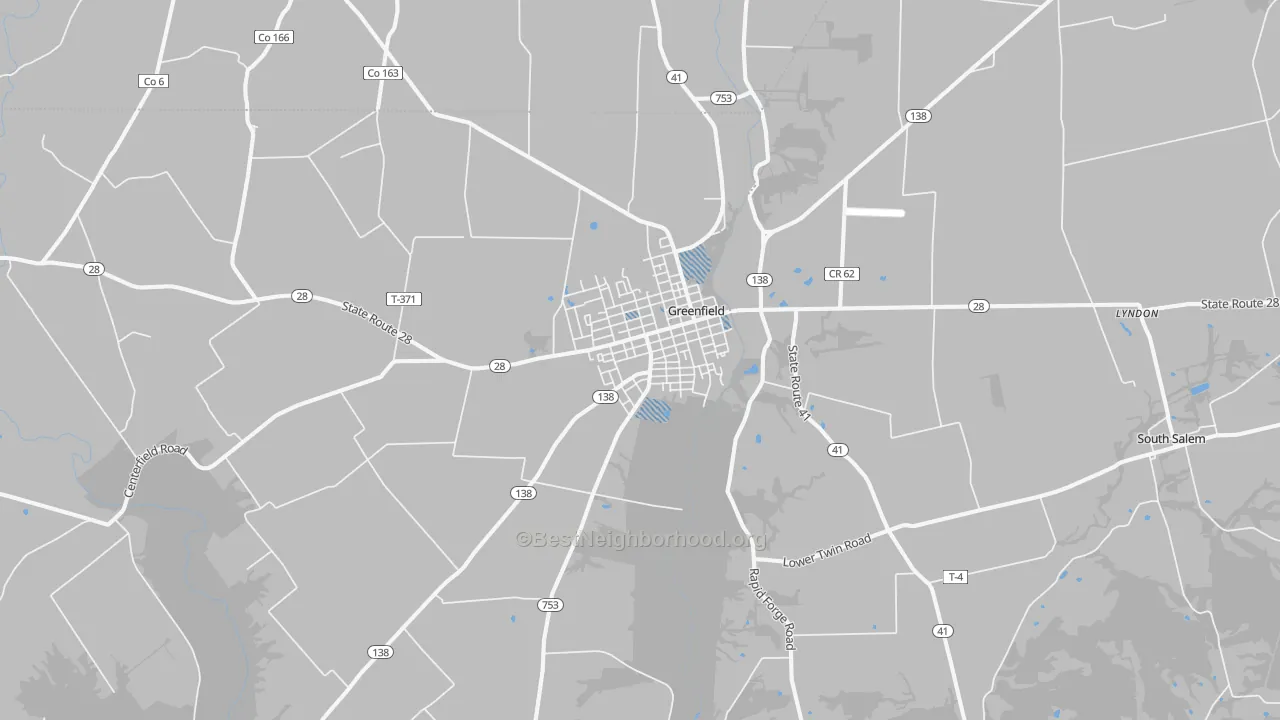 Transit Grade map of 45123, OH