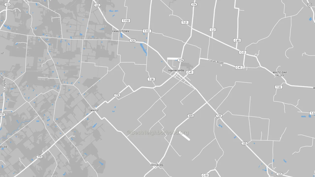 Transit Grade map of 45130, OH