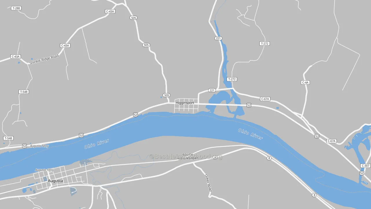 Transit Grade map of 45131, OH