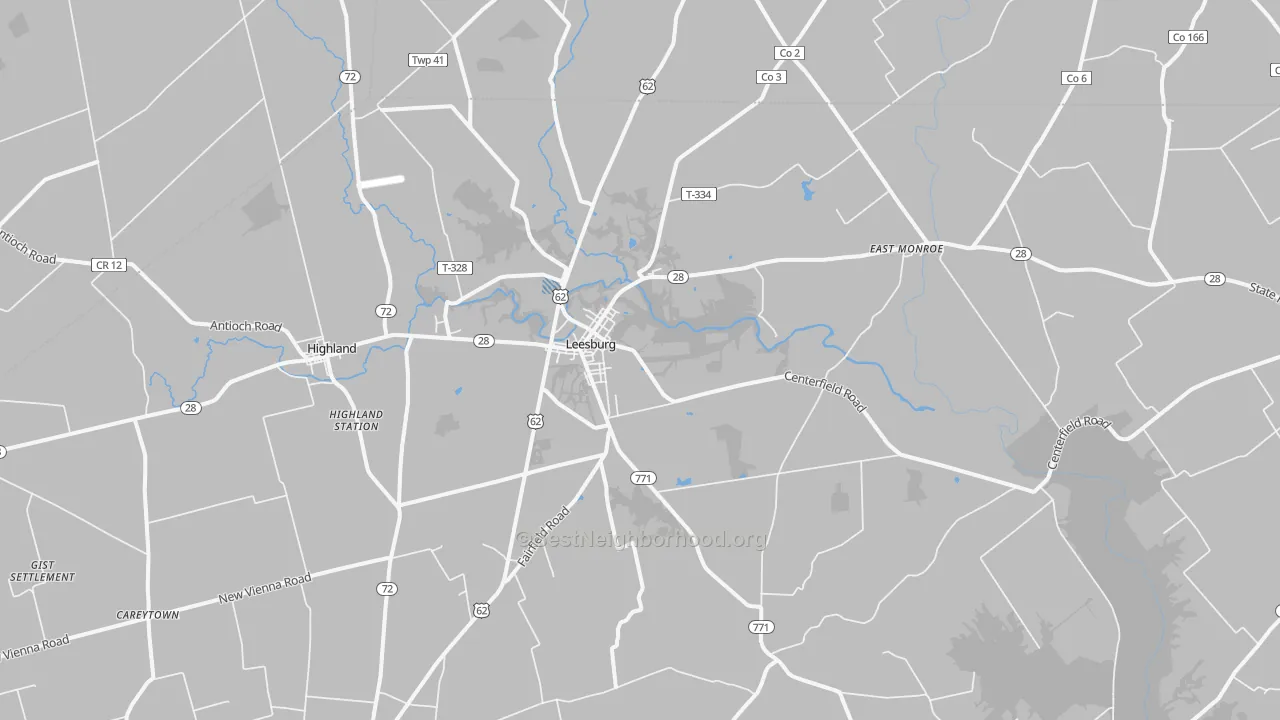 Transit Grade map of 45135, OH