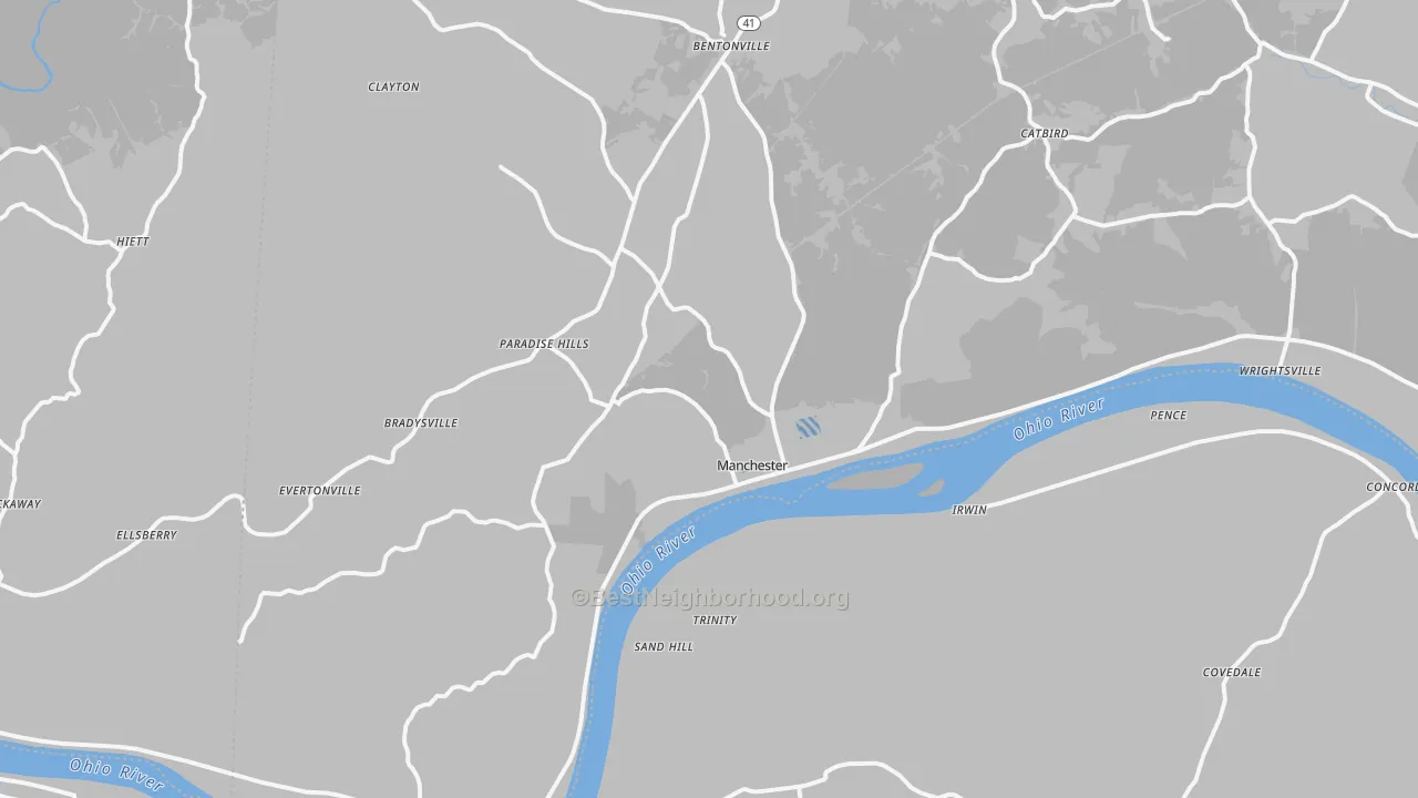 Transit Grade map of 45144, OH