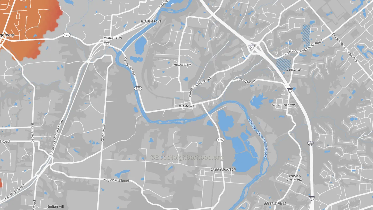 Transit Grade map of 45147, OH