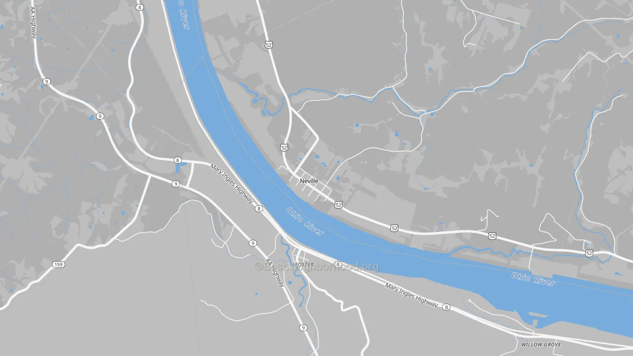 Transit Grade map of 45156, OH