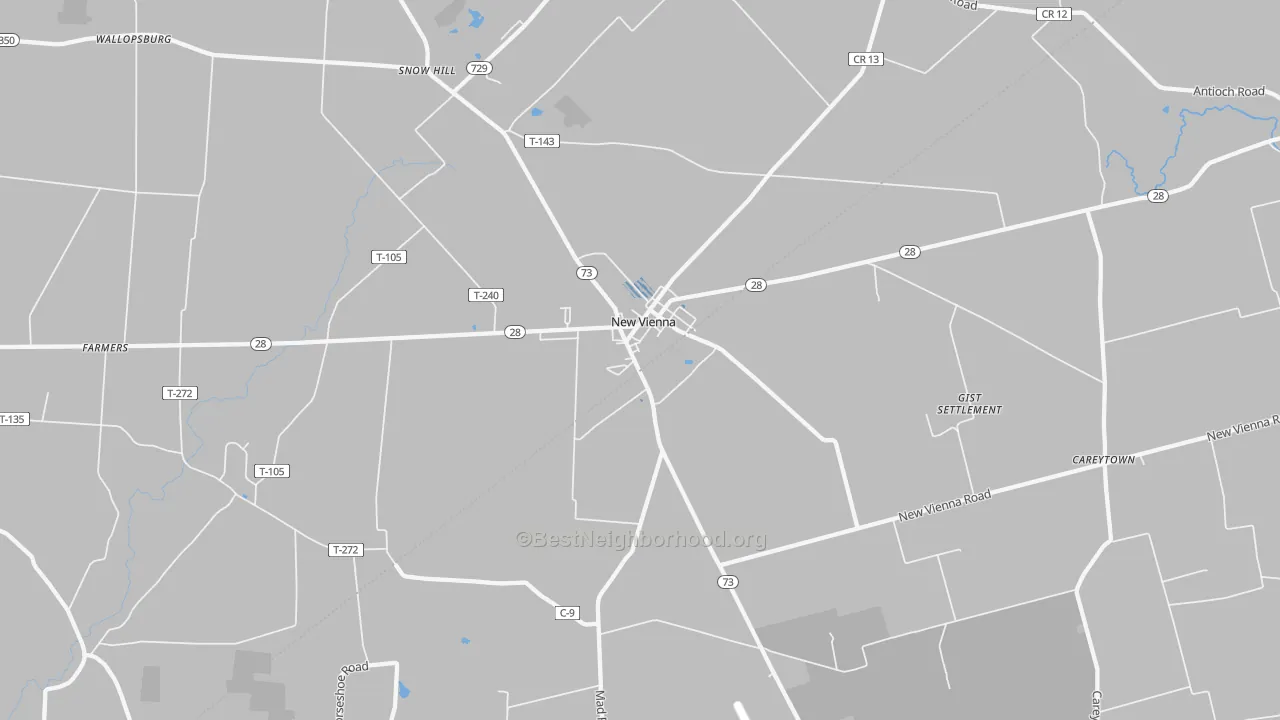 Transit Grade map of 45159, OH