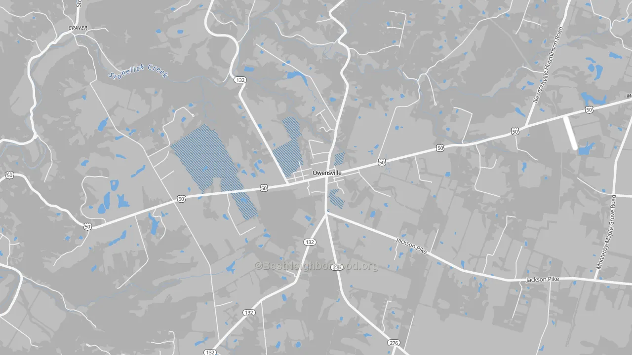 Transit Grade map of 45160, OH