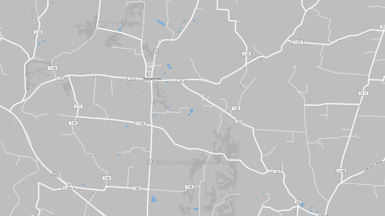 Transit Grade map of 45168, OH