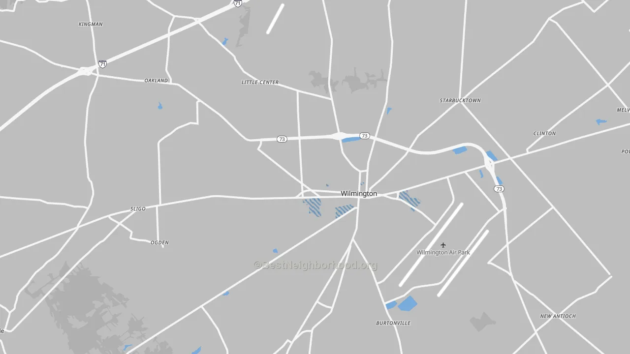 Transit Grade map of 45177, OH