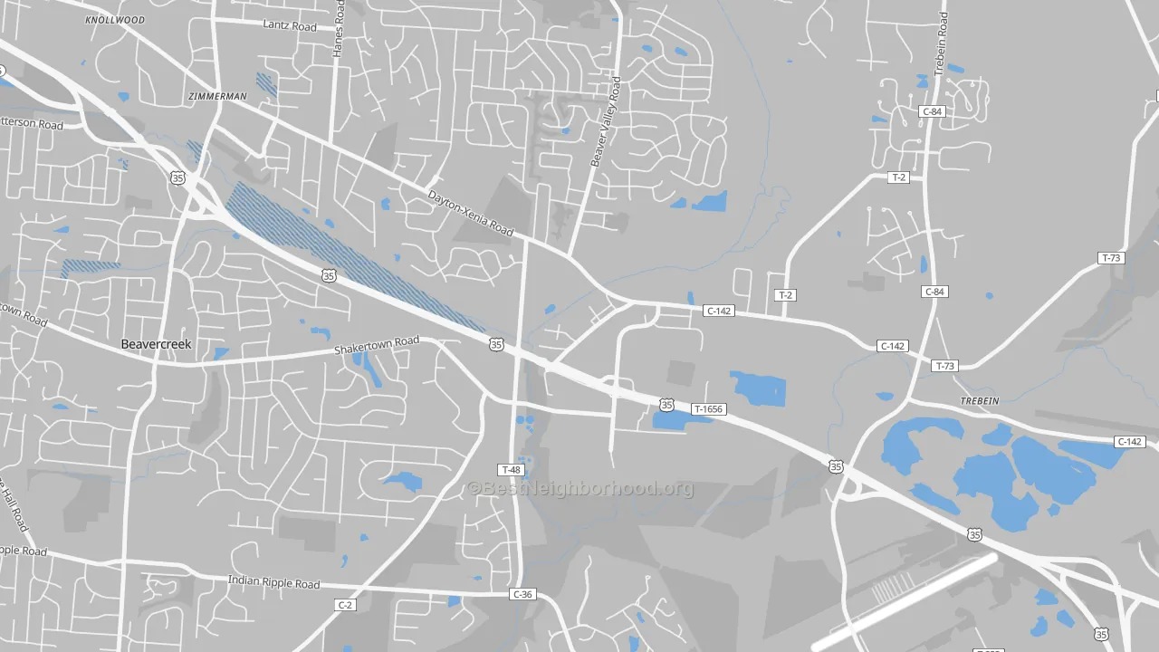 Transit Grade map of 45301, OH