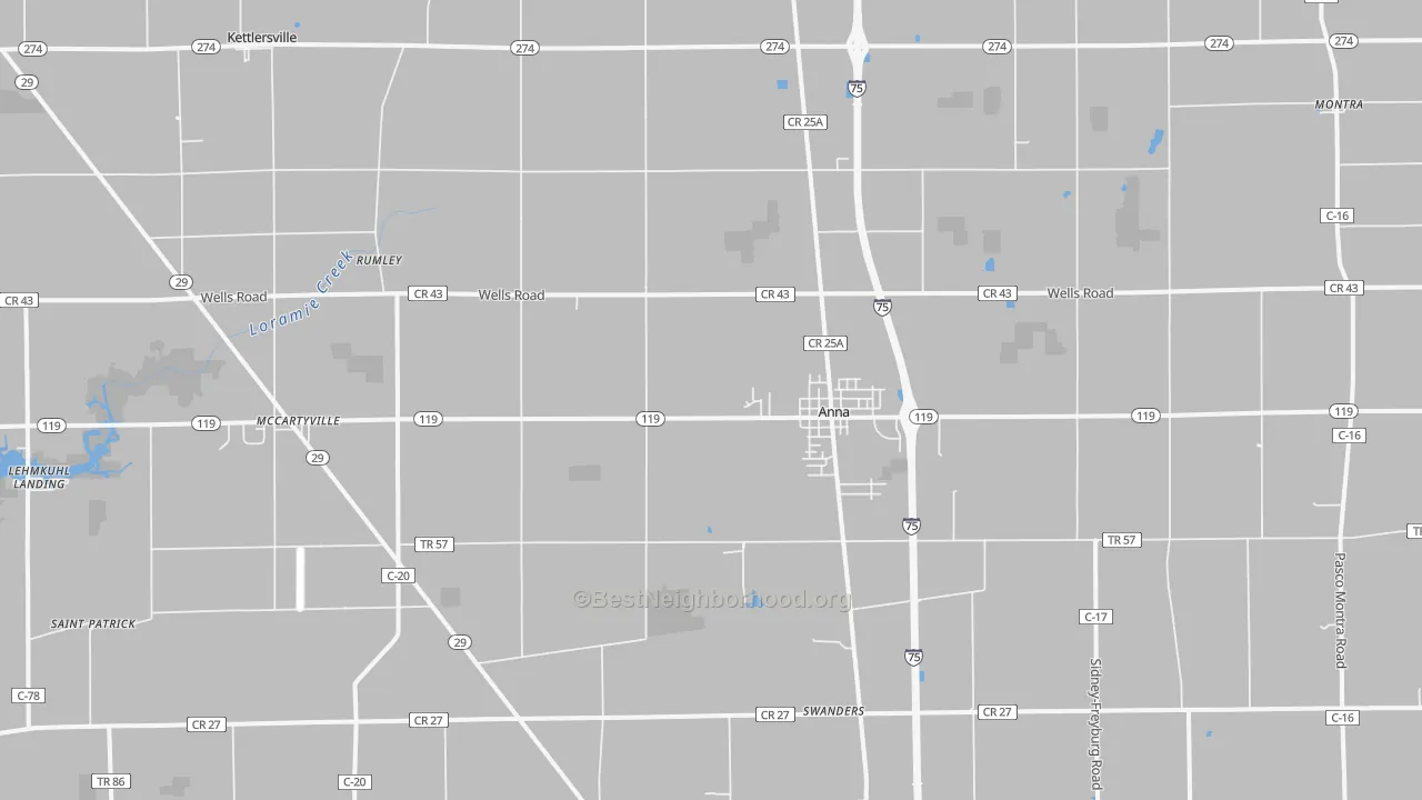 Transit Grade map of 45302, OH