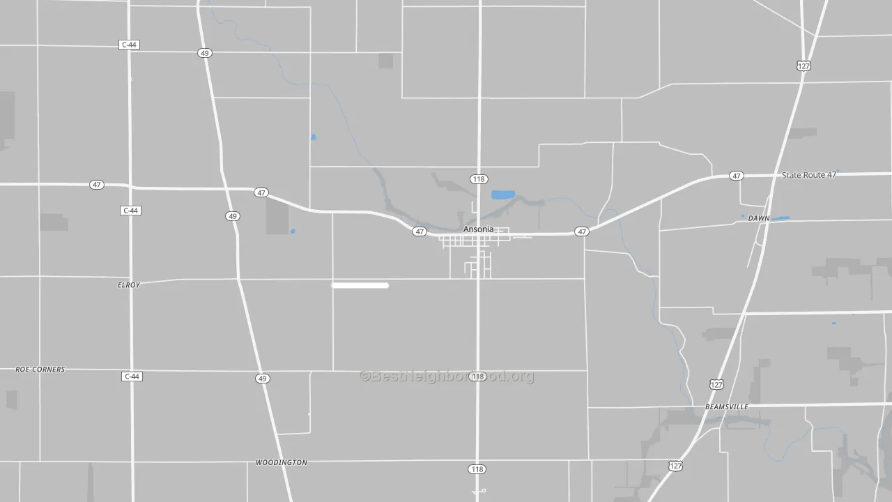 Transit Grade map of 45303, OH