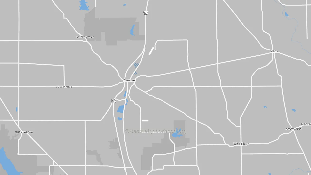 Transit Grade map of 45311, OH