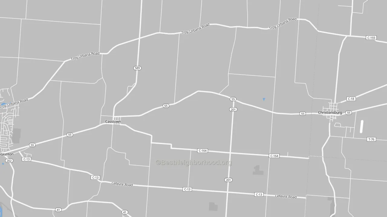 Transit Grade map of 45312, OH