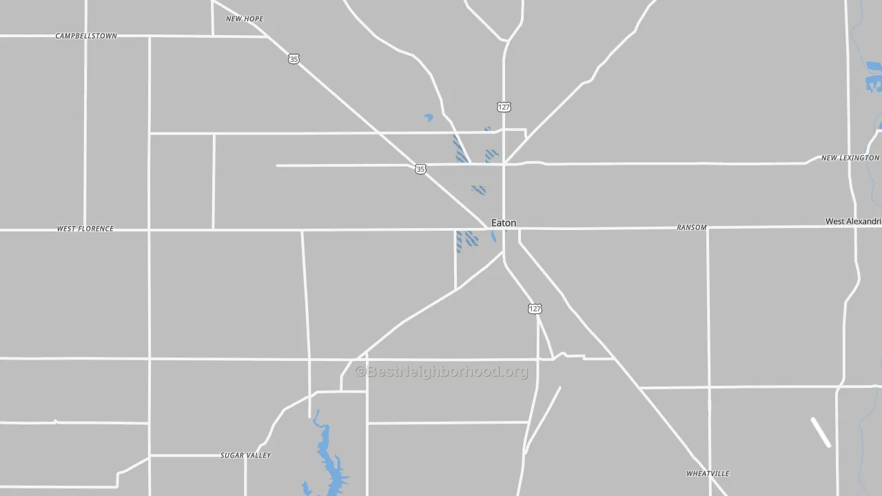 Transit Grade map of 45320, OH