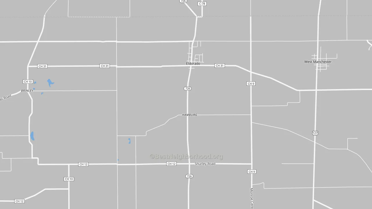 Transit Grade map of 45321, OH