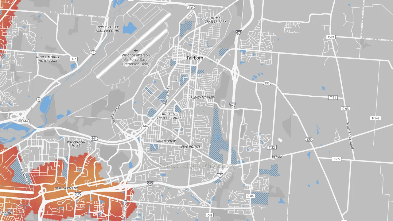 Transit Grade map of 45324, OH