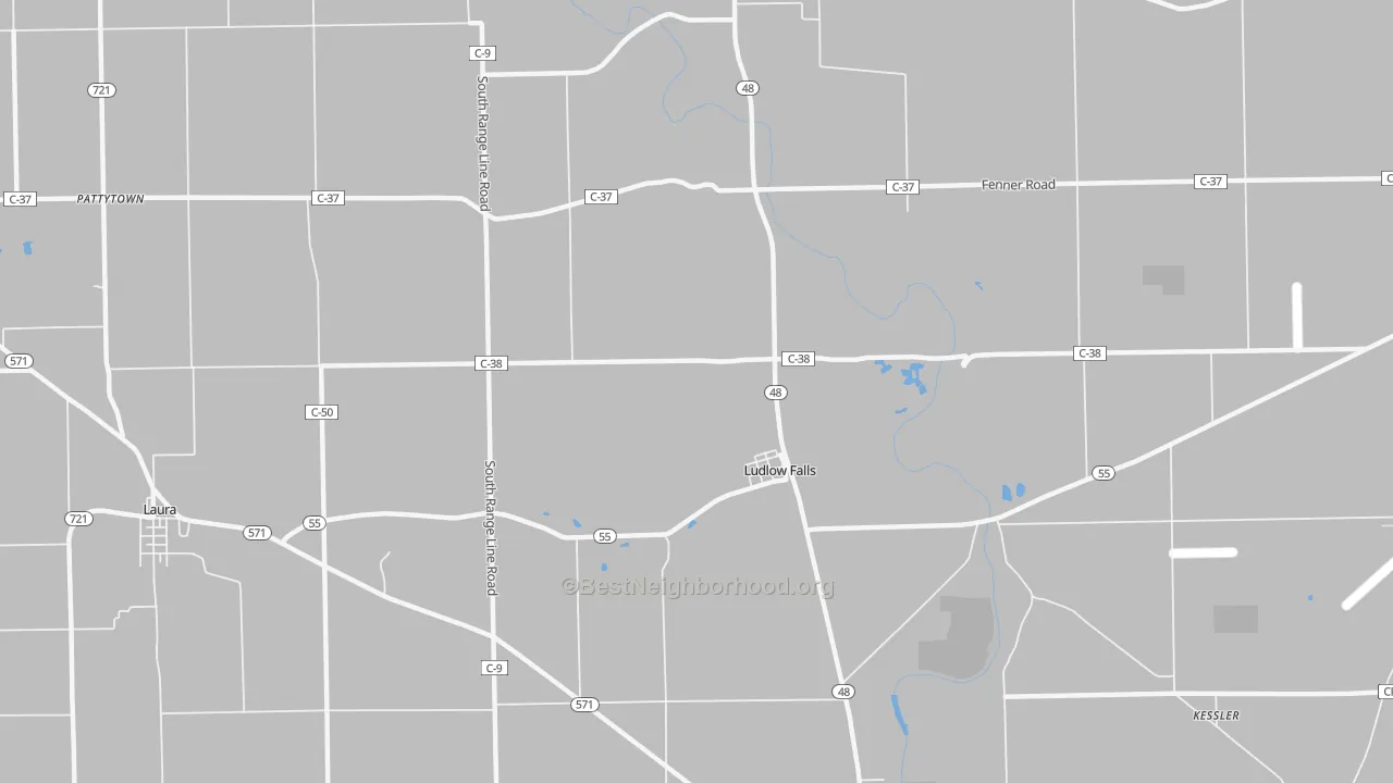 Transit Grade map of 45339, OH