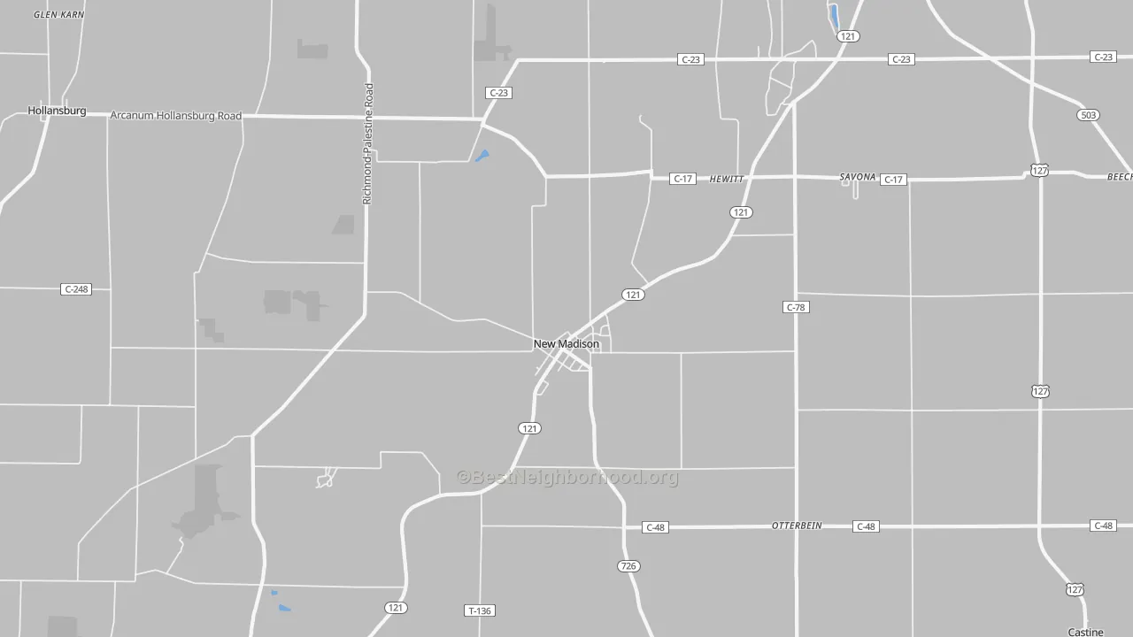 Transit Grade map of 45346, OH