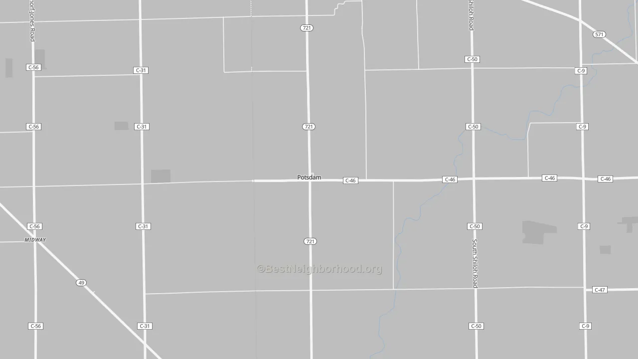 Transit Grade map of 45361, OH
