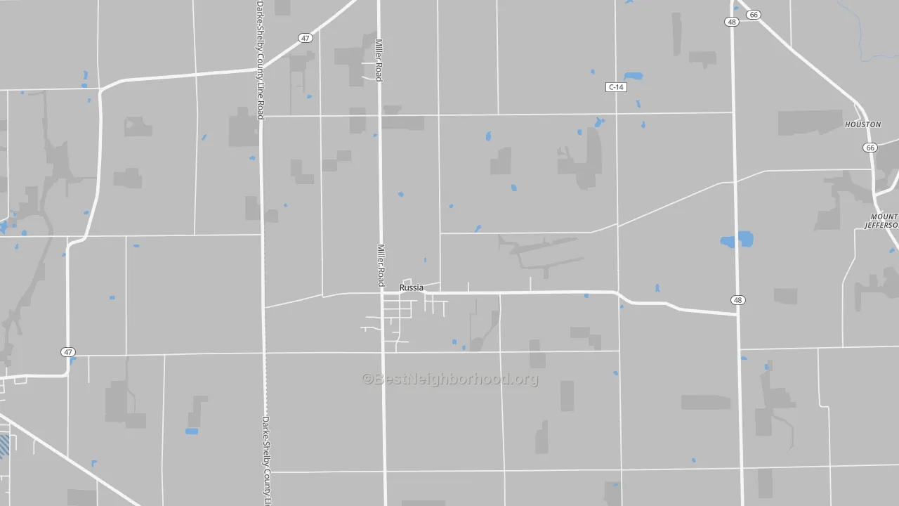 Transit Grade map of 45363, OH