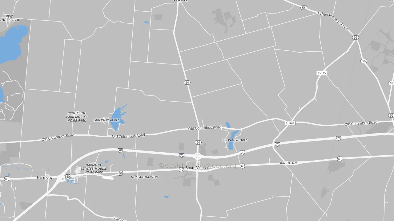 Transit Grade map of 45369, OH