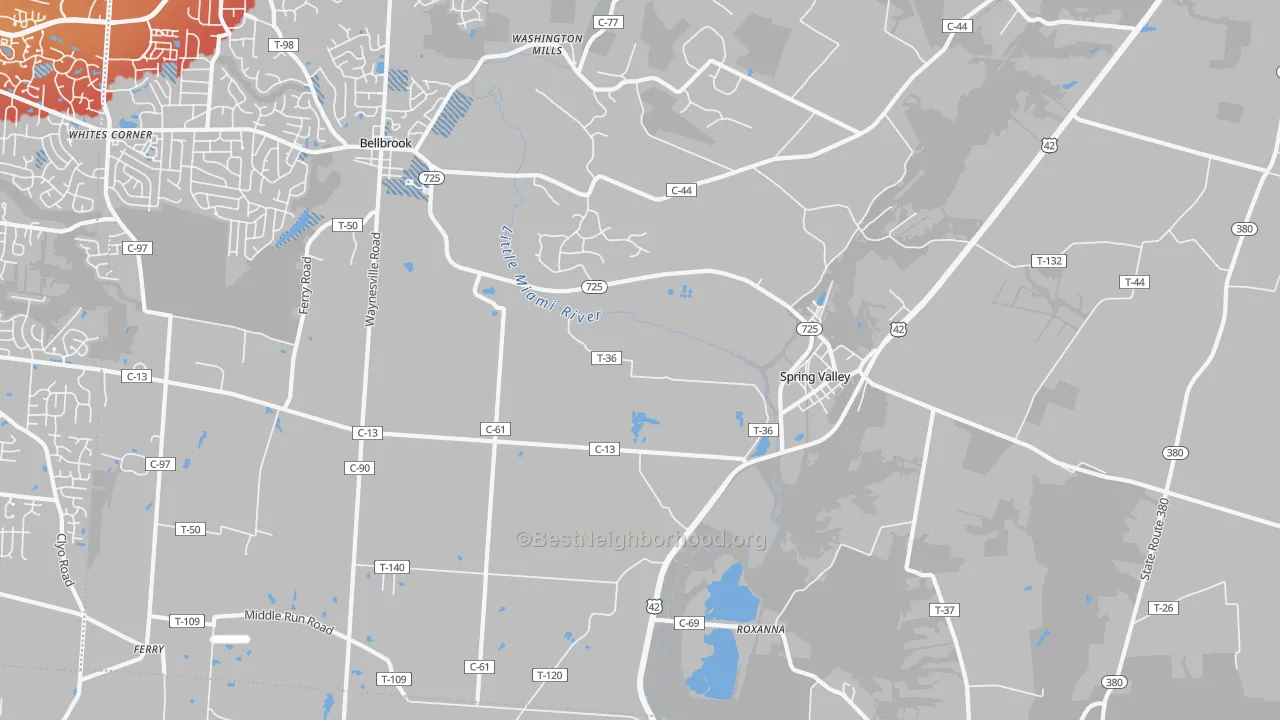 Transit Grade map of 45370, OH