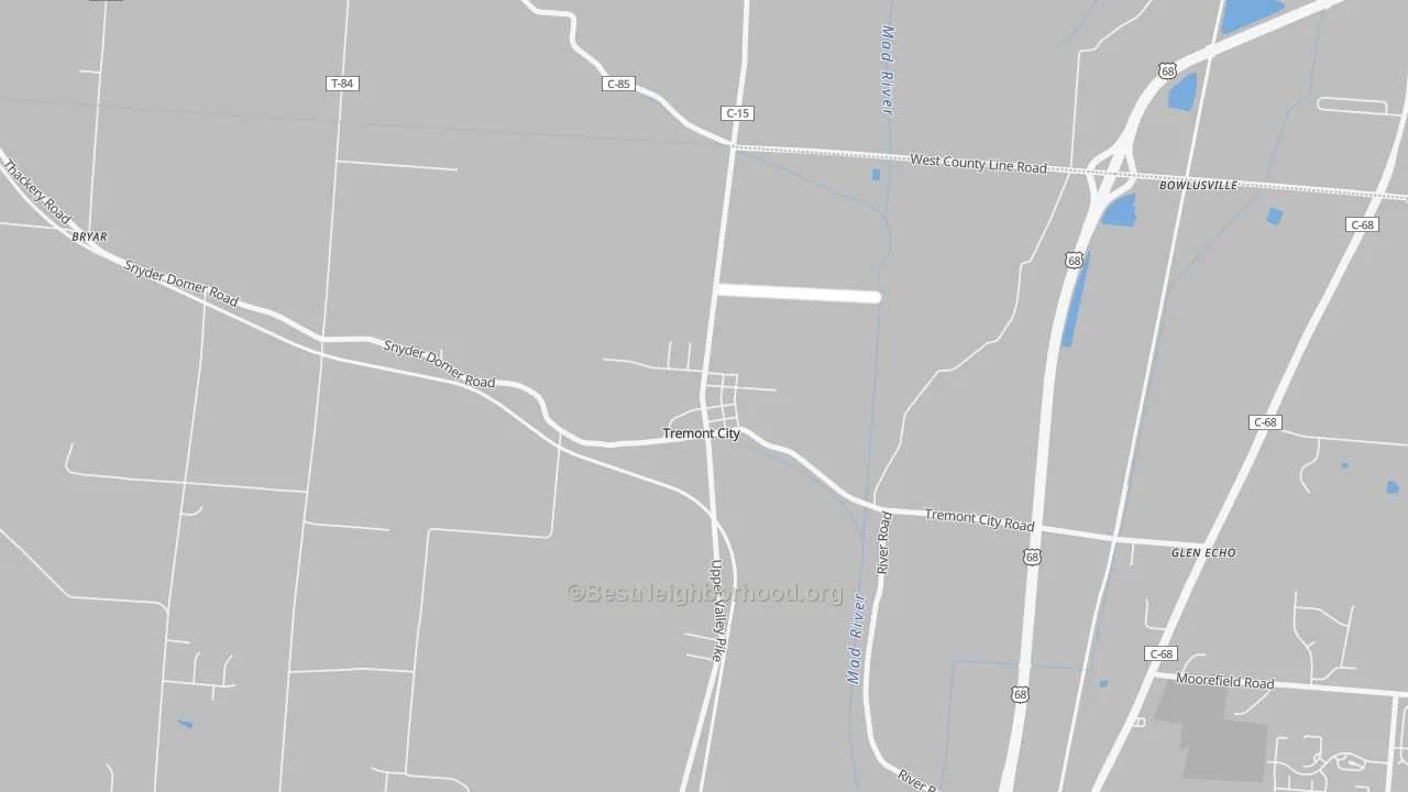 Transit Grade map of 45372, OH